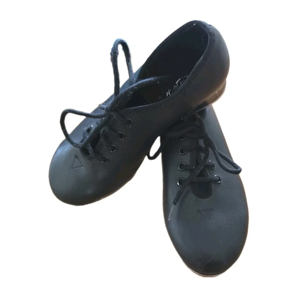 Bloch Techno Tap Dance Shoes Black Lace Up Dance Now Kid's Size 11 M *read*